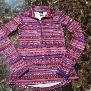Women's S Nike pro DRI fit women's half zip pullover athletic pullover jacket